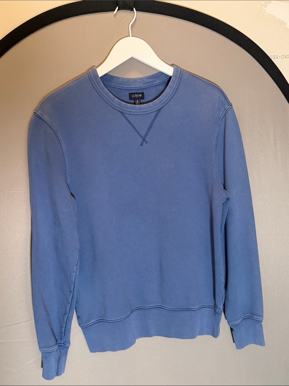 J. Crew Men's Slate Blue Crewneck Pullover